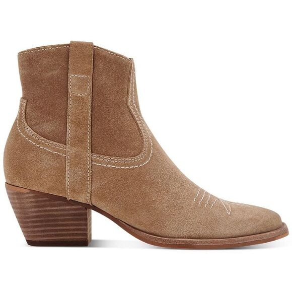 Dolce Vita Tan Suede Ankle Boots - Picture 2 of 5